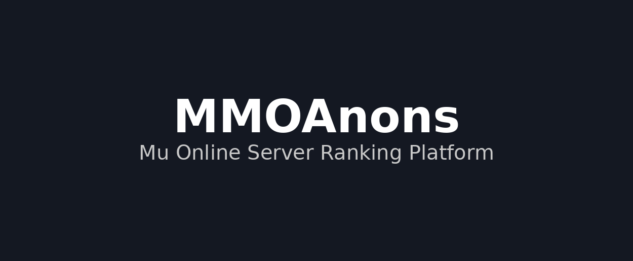 MMOAnons – Popular Mu Online Server Ranking Website